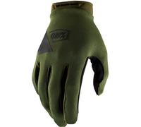 100% Ridecamp Long Finger MTB Cycling Gloves Green/Black