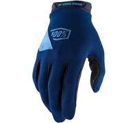 100% Ridecamp Long Finger MTB Cycling Gloves Navy/Slate Blue