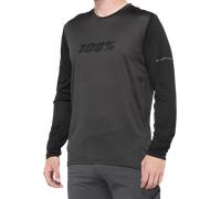 100% Ridecamp Long-Sleeve Jersey Large Black/Charcoal 41402-181-12