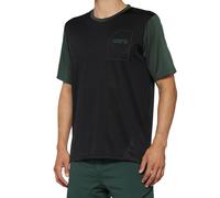 100% Ridecamp MX Motocross Jersey Black / Forest Green