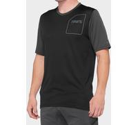 100% RIDECAMP Short Sleeve Jersey Black/Charcoal - S