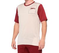 100% Ridecamp Short Sleeve MTB Cycling Jersey Stone/Brick