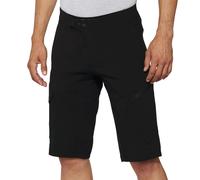100% Bicycle Shorts Ridecamp with Liner Black Men's Size 28