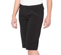 100% Ridecamp Ladies Bicycle Shorts, black, size S for Women