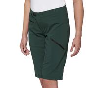 100% Ridecamp Ladies Bicycle Shorts, green, size M for Women