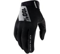 100% Ridefit Bicycle Gloves, black, size S