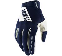 100% Ridefit Bicycle Gloves, blue/white, size XL