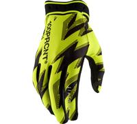 100% Ridefit Bicycle Gloves, yellow/black, size M