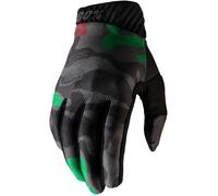 100% Ridefit Gloves, green-multicolored, size S for Men