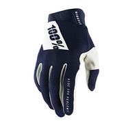 100% Ridefit Gloves | Full Finger Lightweight Cycling Gloves, Touchscreen, Silicone Grip, Durable Mountain Bike Gloves | Racing, MTB, Riding, Cycling | S-XXL