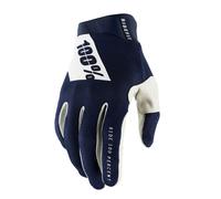 100% Ridefit MX Motocross Gloves Navy / White