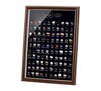 100 Rocks Exploration Set for Gemstones Crystal Display Box Educational Scientific Hobby Learning Decoration Tool