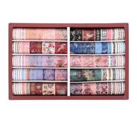 100 Rolls Japanese Paper Washi Tape Set with Patterns and Unfading Adhesive, Decorative Scrapbook Tapes Featuring Latest Designs and Many Styles for DIY Crafting and Journal