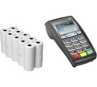 100 Rolls of 57x38 mm Thermal Paper Till Rolls, Cash Register Receipt for PDQ POS EPOS EFTPOS, Credit Card Machine, Verifone, Barclays, Ingenico iCT200, iCT 220, iCT250, iCT 250