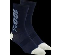 100% Rythym Socks Large/XL Navy/Slate 24006-455-18
