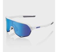 100percent S2 Sunglasses Clear Hiper Blue Multilayer Mirror/CAT3 Hiper Blue Multilayer Mirror/CAT3 Matt White