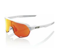 100% S2 Glasses - HiPER Mirror Lens - Soft Tact Off White / HiPER Red Multilayer Mirror Lens