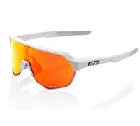 100% S2 Soft Tact Off White Glasses - Red Mirror Lens