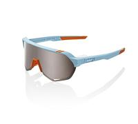 100% S2 Sport Performance Cycling Glasses (Soft Speed Two Tone - HiPER Silver Mirror Lens)