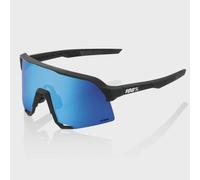 100% S3 Sunglasses - HiPER Mirror Lens - Matt Black / HiPER Blue Multilayer