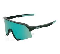 100% S3 Sunglasses - Matte Juniper / HiPER Mint Mirror Lens