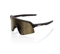 100% S3 Sunglasses - Soft Tact Black / Soft Gold Mirror Lens