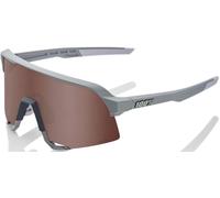 100% S3 Sunglasses - Soft Tact Stone Grey, HiPER Silver Mirror