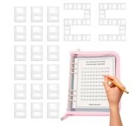 100 Savings Challenge Binder - Cash Binder Kit, Envelope Tracker | Budget Management Journal with Reusable Labels, Income Allocation System for Personal Finance, Household Planning or Vacation Goals