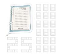 100 Savings Challenge Binder - Cash Binder Kit, Envelope Tracker | Budget Management Journal with Reusable Labels, Income Allocation System for Personal Finance, Household Planning or Vacation Goals