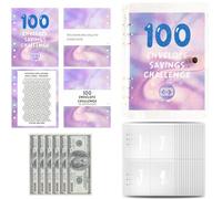 100 Savings Challenge Binder,Envelope Savings Challenge | Budget Binder Book, Challenges Budget Book for Saving Money