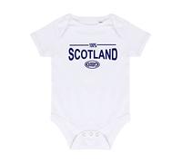 100% Scotland Six Nation Rugby Baby Grow Newborn Gift White 3-6 Months