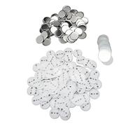 100 Set DIY Pin Badges Part Tinplate Plastic Blank Button Pins for Badge Maker Machine (50MM)