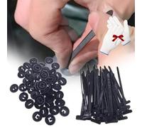 100 Set Nylon Universal Cable Tie Buckle, New Multifunctional Cable Tie Buckle, Self Locking Nylon CableZip Ties, Zip Ties Holder for Car Fender, Bumper (100set)