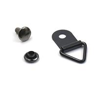 100 Sets 3/8" 10mm Triangle Picture Hanger Frame Framing Fastener & Rivets Cap Stud Snap