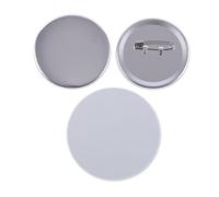 100 Sets Badge Parts Maker Blank Badges Brooch Accessories for Personalized DIY Crafts Supplies Material Pins Compatible and Multi-Use(44mm)