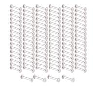 100 Sets Binding Rivet M2.5 Stainless Steel Binding Screw Post for Leather Photo Album Scrapbook (3.5 * 16 * 7mm)