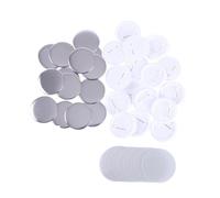100 Sets Blank Button Badge, Round Button Maker Supplies Includes Metal Shells & Clear Mylar & Plastic Base Multipurpose(44MM)
