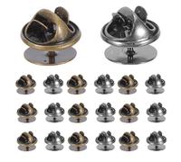 100 Sets Butterfly Clutch Pin Backs for Badge Pins, Iron
