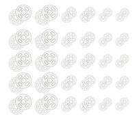 100 Sets Clear Snaps for Sewing, Plastic Sew on Snap Buttons Invisible Sewing on Snap Buttons Fasteners Buttons Round Clear Press Button for Shirts Sewing Clothing DIY Craft, 7 Mm 10 Mm 15 Mm