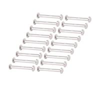 100 Sets M2 Rivet Nut Set, Chicago Screws Leather Rivets Screw Rivets with Stainless Steel Hex Rivets for Decorate Repair Shoes Belts Bags Purse (3 * 25 * 6mm)