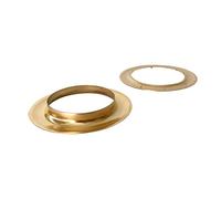 100 sets Metal Curtain eyelets, 40x60 mm. Brass, non-rust, in gold colour