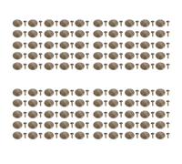 100 Sets Mushroom Rivets Stud, 22mm DIY Iron Cone Spikes and Studs, Mushroom Tip Head Rivet Stud for Repairing Bags Shoes Belts Jackets, Leather Crafting Supplies with Fine Workman (Bronze)