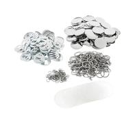 100 Sets Of 1-3/4 "(44mm) Bottle Opener Keychain Part Button Making Supply Kit For Badge Button Maker Machine Multipurpose