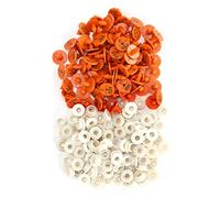 100 Sets Rabbits Ear Tag Numbered Ear Marker Animal Identification Tag Label Farm Supplies Durable Soft Fade Proof Plastic Tags for Rabbit Fox Mink Small Animals 1.75 x 1.75 x