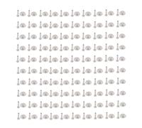 100 Sets Rivet and Screw, M3 Stainless Steel Rivet Stud Set Flat Round Head Rivet Fastener Set Metal Studs Repairs Decoration for Leather Craft Clothes Shoes Bags Belts,