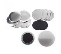 100 Sets Soft Rubber Magnetic Button Supplies Materials for Badge Maker DIY Craft Button Pin Badges Compatible(58mm)