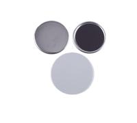 100 Sets Tinplate Soft Magnetic Refrigerator Blank Badge Materials Pin Badge Set For Button Maker Machine Multipurpose(44MM)