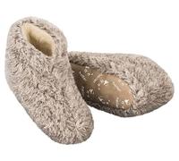 100% Sheep's Wool Half Height Slippers - Oeko-Tex Standard 100 - Made in Germany - Unisex, gray, 4/5 UK