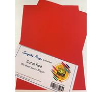 100 SHEET PACK A4 DALTON MANOR 80gm PAPER - CORAL RED