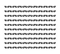 100 Sheet Pre Cut Eye Compressed Paper Sheet Carbon Bamboo Fiber Strong Absorption Wet Compress Disposable Eye Paper Pads Black for Beauty Salon